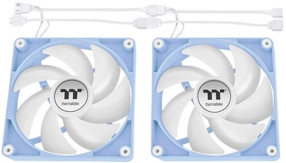 Вентилятор Thermaltake CT120 Sync Hydrangea ARGB голубой 4-pin 30.5dB Ret (CL-F202-PL12BU-A)