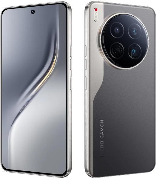 Смартфон Tecno Camon 40 Premier 5G 256Gb 12Gb черный моноблок 3G 4G 2Sim 6.67&amp;quot; 1260x2800 Android 15 50Mpix 802.11 a/b/g/n/ac/ax NFC GPS GSM900/1800 GSM1900 Protect FM