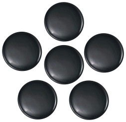 Магнит Silwerhof Classic для досок пластик черный d30мм круглый (упак.:10шт)