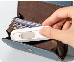 Нож канцелярский Deli ENS065-WH ENS065 шир.лез.12мм пластик белый