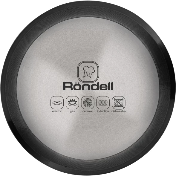 Кофеварка гейзерн. Rondell Kafferro RDA-1275 0.45л алюминий темно-серый