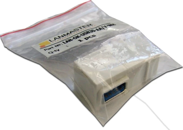 Повторитель портов Lanmaster LAN-OK-USB30-AA/V-WH белый