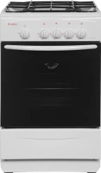 Плита Газовая Gefest ПГ 3200-08 К33 белый/черный (без крышки) реш.сталь