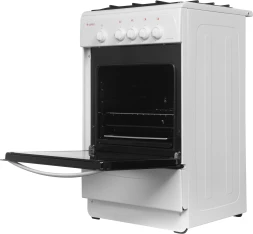 Плита Газовая Gefest ПГ 3200-08 К33 белый/черный (без крышки) реш.сталь