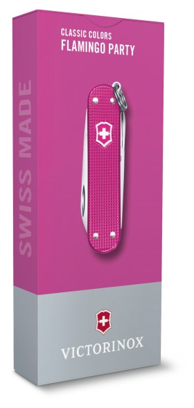 Нож перочинный Victorinox Classic SD Alox Flamingo Party (0.6221.251G) 58мм 5функц. подар.коробка