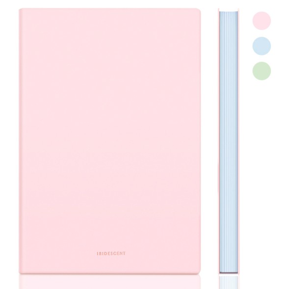 Блокнот Deli 22283LT-PINK 210х143мм искусст. кожа 96л светло-розовый