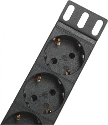 Блок распределения питания ITK алюминевый профиль PH22-9D2 гор.размещ. 9xSchuko базовые 16A C14 2м