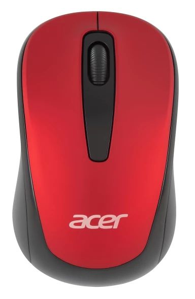 Мышь Acer OMR136 красный оптическая (1000dpi) беспроводная USB для ноутбука (2but)