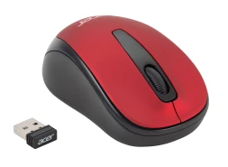 Мышь Acer OMR136 красный оптическая (1000dpi) беспроводная USB для ноутбука (2but)