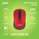 Мышь Acer OMR136 красный оптическая (1000dpi) беспроводная USB для ноутбука (2but)