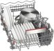 Посудомоечная машина встраив. Bosch Serie 8 SPV8ZMX06Q 2400Вт узкая нержавеющая сталь инвертор