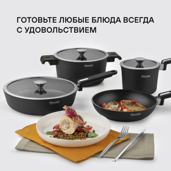 Крышка Rondell Modern RDA-1737 d=20см крыш.прозрачный руч.стальная
