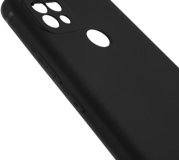 Чехол (клип-кейс) BoraSCO для Realme C21 черный (матовый) (40041)