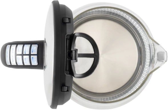 Чайник электрический Vitek VT-8828 1.7л. 2200Вт серебристый корпус: стекло/металл