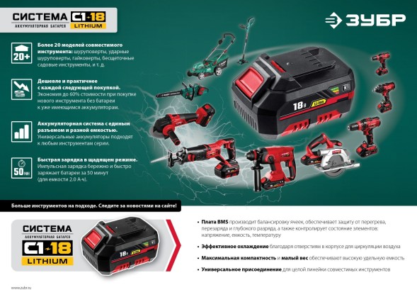 Опрыскиватель Зубр Мастер ОПЛ-15 аккум. наплеч. 15л белый/зеленый (ОПЛ-15)