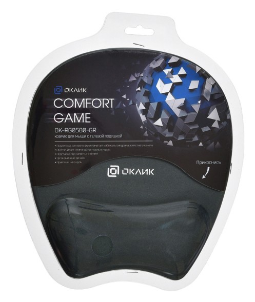 Коврик для мыши Оклик OK-RG0580-GR Мини серый 245x220x24мм