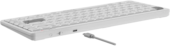 Клавиатура A4Tech Fstyler FBX53C белый USB беспроводная BT/Radio slim Multimedia (FBX53C)