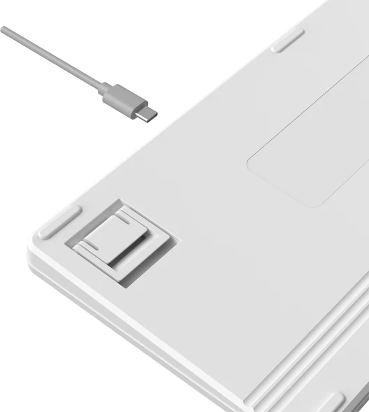 Клавиатура A4Tech Fstyler FBX53C белый USB беспроводная BT/Radio slim Multimedia (FBX53C)