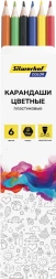 Карандаши цв. Silwerhof Color 2.6мм шестигран. пластик ассорти 6цв. коробка/европод.