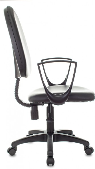 Кресло Бюрократ CH-1300N черный Престиж+ эко.кожа крестов. пластик