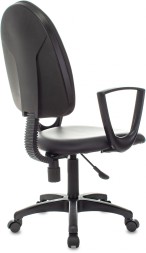 Кресло Бюрократ CH-1300N черный Престиж+ эко.кожа крестов. пластик