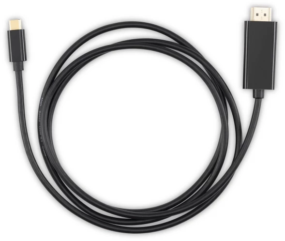 Кабель-переходник аудио-видео Buro USB Type-C (m)/HDMI (m) 1.5м. черный (BU-TYPEC-HDMI-1.5M)
