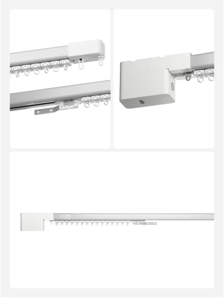 Умный карниз Yandex YNDX-00591 выдвижение гориз. белый