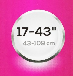 Кронштейн для телевизора Ultramounts UM858 черный 17&amp;quot;-43&amp;quot; макс.30кг настенный поворот и наклон