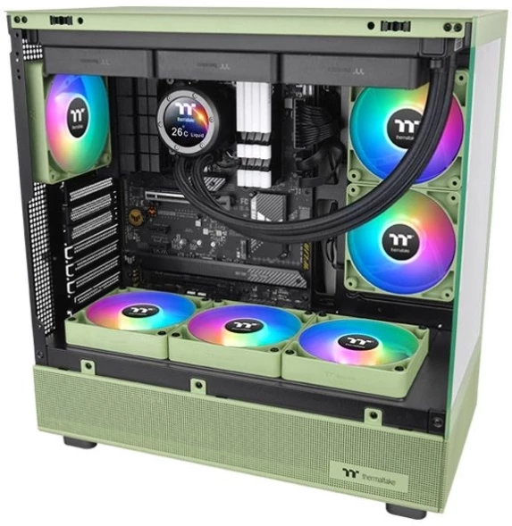 Вентилятор Thermaltake CT120 Sync Matcha ARGB зеленый 4-pin 30.5dB Ret (CL-F202-PL12MG-A)