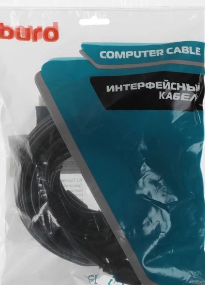 Кабель аудио-видео Buro BU-HDMI-v1.4-10M-FF HDMI (m)/HDMI (m) 10м. феррит.кольца позолоч.конт. черный