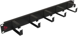 Кабельный органайзер горизонтальный Sysmatrix SA 0022.911 гребенка 1U шир.:19" глуб.:55мм