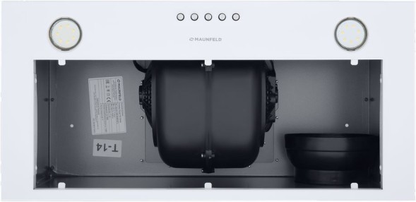 Вытяжка встраиваемая Maunfeld Crosby Power 50 белый управление: кнопочное (1 мотор)