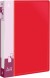 Папка на 2-х кольцах Бюрократ -0812/2RRED A4 пластик 0.8мм кор.40мм внутр. с вставкой красный