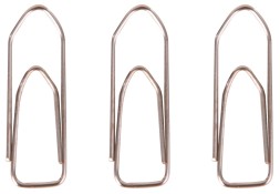 Скрепки Deli E39719 металл никелированные треугольник 28мм (упак.:100шт) картонная коробка