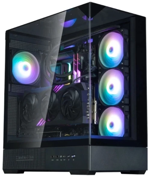 Корпус Zalman P40 Prism черный без БП ATX 8x120mm 2xUSB3.0 audio bott PSU