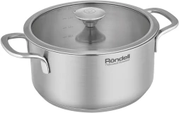 Кастрюля Rondell Modern RDS-1746 2л. d=18см (с крышкой) стальной