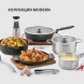 Кастрюля Rondell Modern RDS-1746 2л. d=18см (с крышкой) стальной