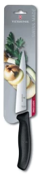 Нож кухонный Victorinox Swiss Classic Chef (6.8003.15B) стальной разделочный лезв.150мм прямая заточка черный европодвес