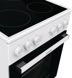Плита Электрическая Gorenje GEC5A12WG-B белый стеклокерамика (без крышки)