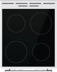 Плита Электрическая Gorenje GEC5A12WG-B белый стеклокерамика (без крышки)