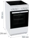 Плита Электрическая Gorenje GEC5A12WG-B белый стеклокерамика (без крышки)