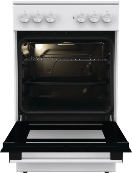 Плита Электрическая Gorenje GEC5A12WG-B белый стеклокерамика (без крышки)