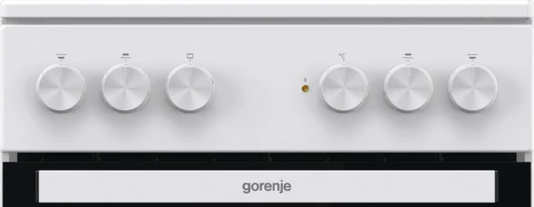 Плита Электрическая Gorenje GEC5A12WG-B белый стеклокерамика (без крышки)