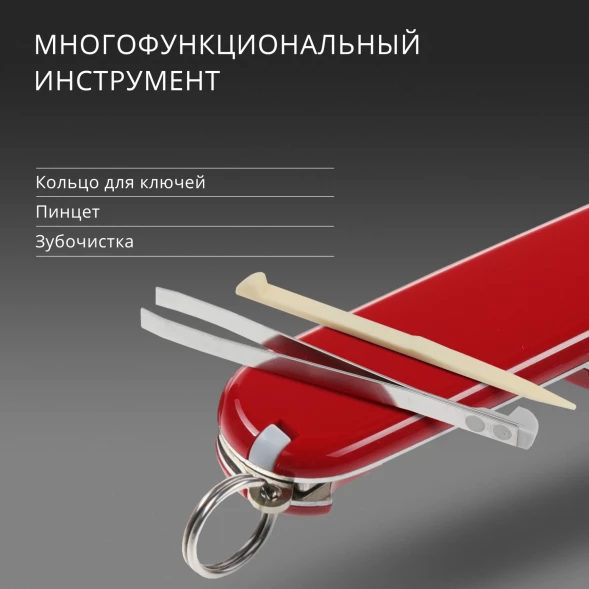 Нож перочинный Victorinox Waiter (0.3303) 84мм 9функц. красный карт.коробка