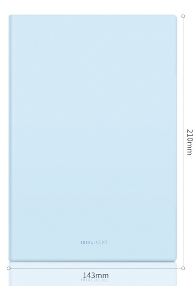 Блокнот Deli 22283LT-BLUE 210х143мм искусст. кожа 96л голубой