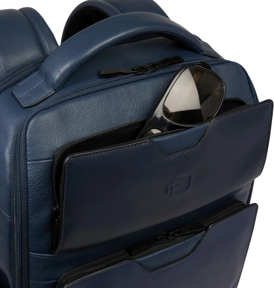 Рюкзак мужской Piquadro Ael CA6923S142/BLU синий натур.кожа