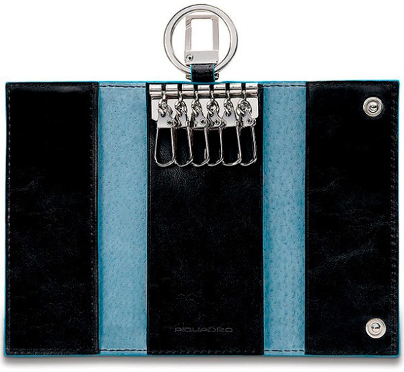 Ключница Piquadro Blue Square PC1397B2/N черный натур.кожа