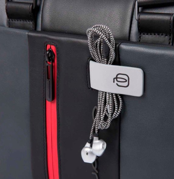 Сумка мужская Piquadro Urban CA3339UB00/GRN с отделением для ноутбука 15.6&amp;quot; серая/черная натур.кожа