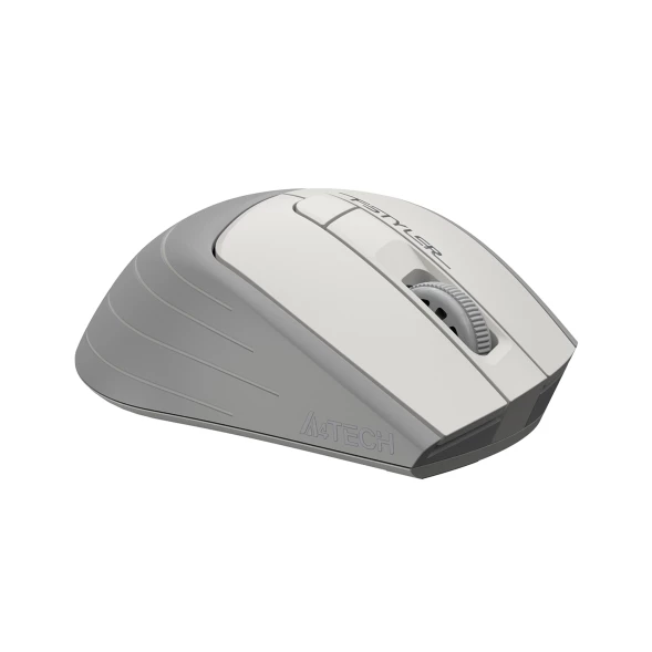 Мышь A4Tech Fstyler FG30S белый/серый оптическая (2000dpi) silent беспроводная USB (6but)