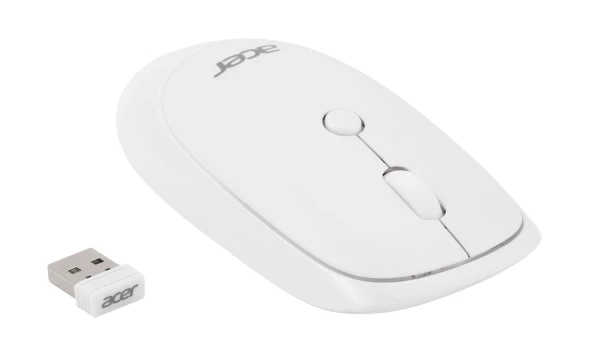 Мышь Acer OMR138 белый оптическая (1600dpi) беспроводная USB (3but)